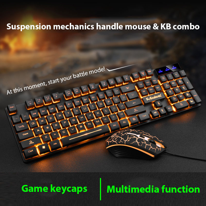 Gaming Keyboard Mouse And Headset Combo - مجموعة لوحة مفاتيح وماوس KM320 مقاومة