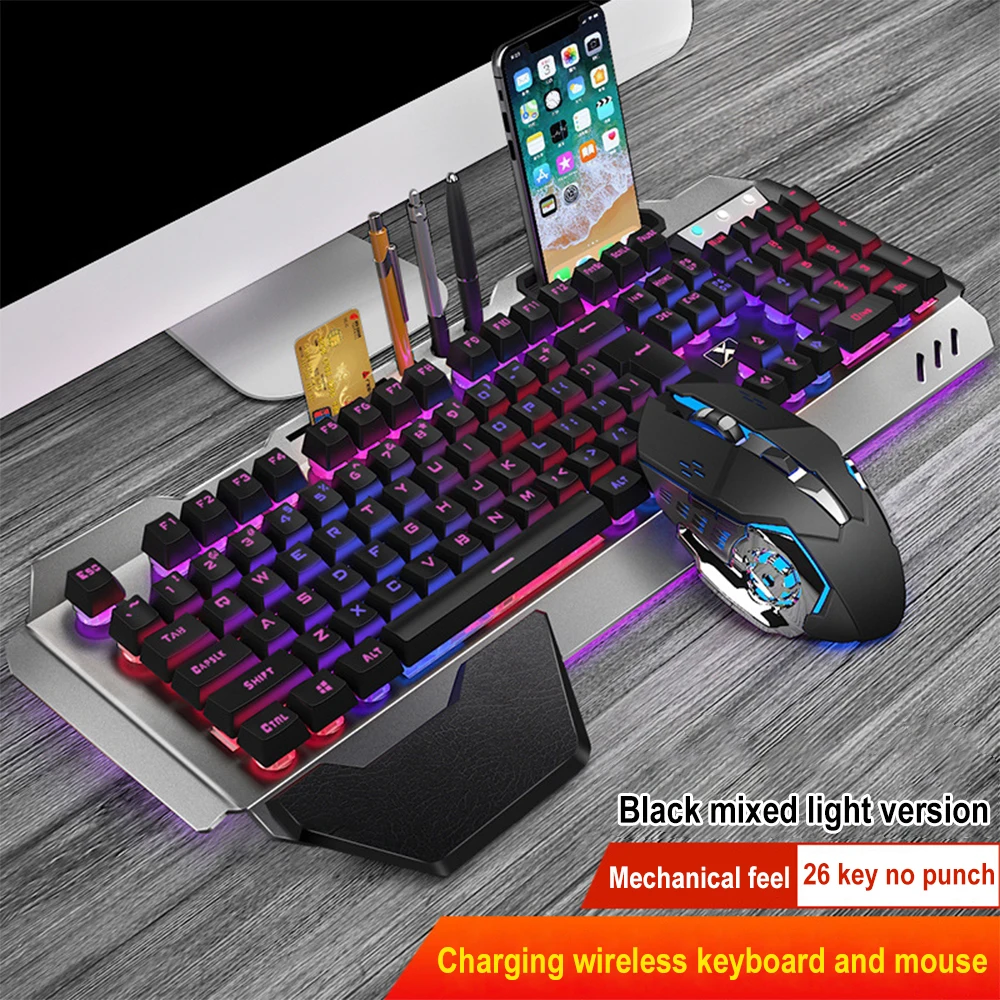 Gaming Keyboard Mouse And Headset Combo - K680 لوحة مفاتيح وماوس لاسلكي قابل