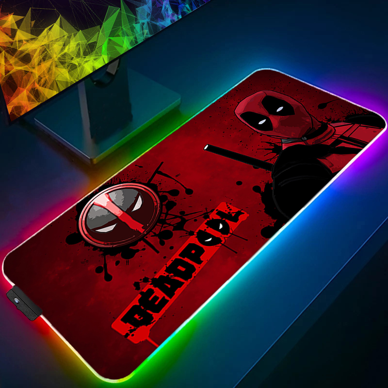 Gaming Keyboard He - لوحة ماوس LED للألعاب بإضاءة خلفية