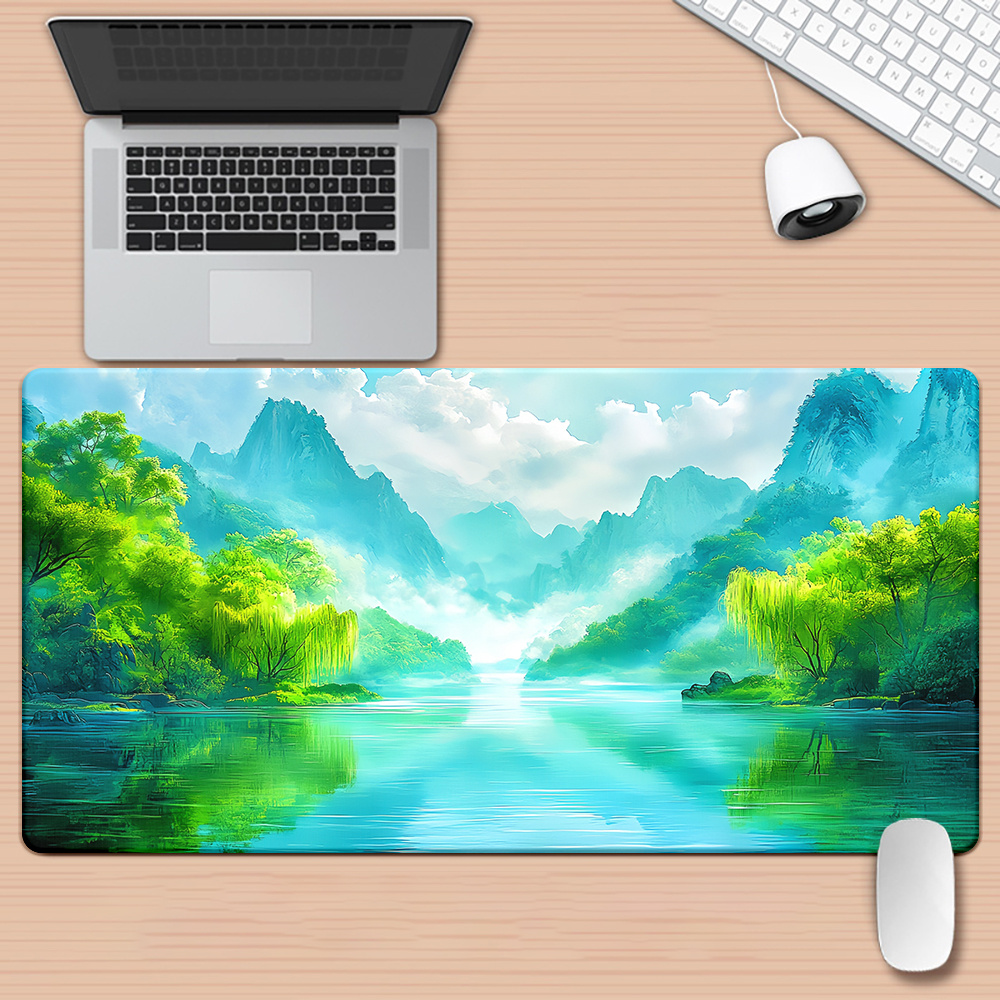 Gaming Keyboard Brand - لوحة مكتب مطبوعة بتصميم المناظر الطبيعية