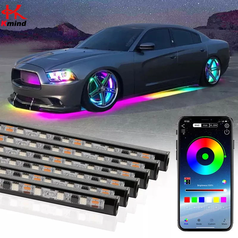 Rgb Underglow Strip - أضواء LED نيون تحت الوهج للسيارة