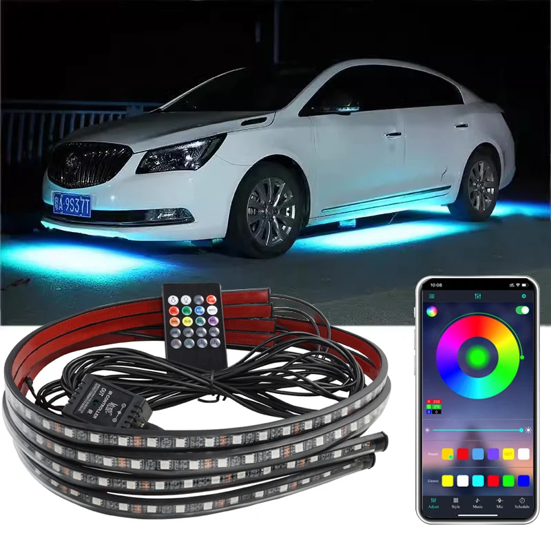Rgb Underglow Strip - RGB مرنة مصباح ليد بار سيارة