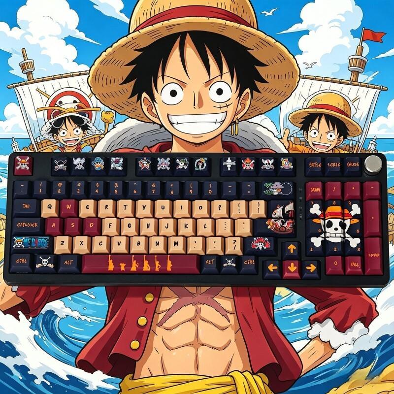 Gaming Keyboard He - مجموعة أغطية مفاتيح بانداي ون بيس