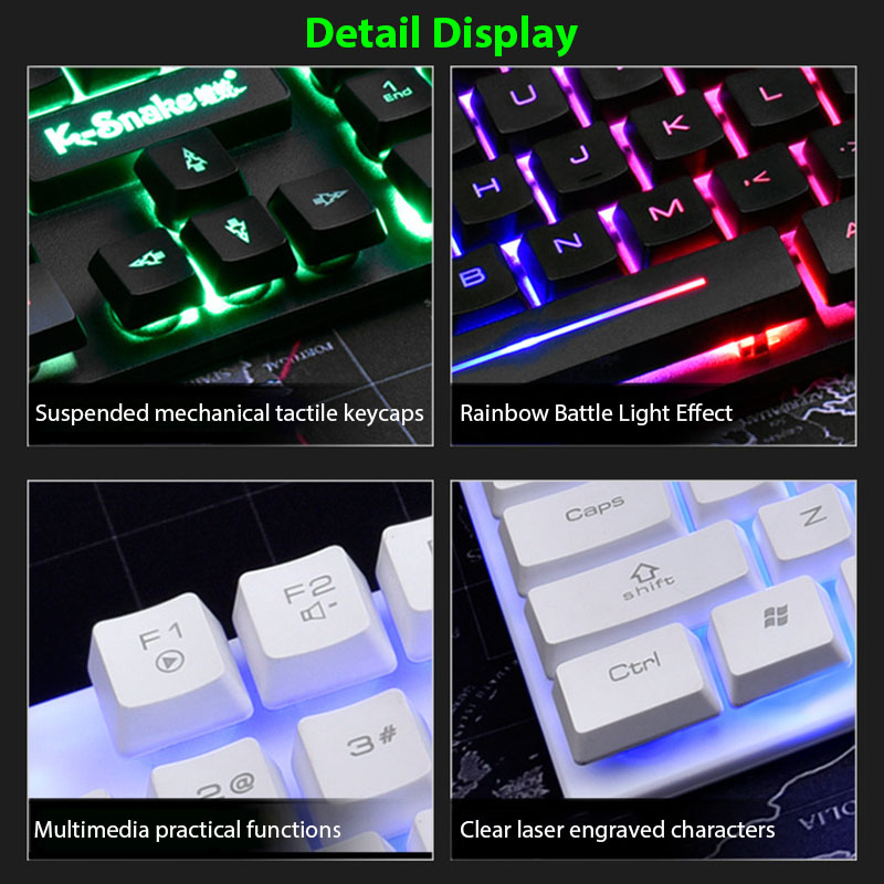 مجموعة لوحة مفاتيح وماوس KM320 - مراجعة Gaming Keyboard Mouse And Headset Combo وسعره