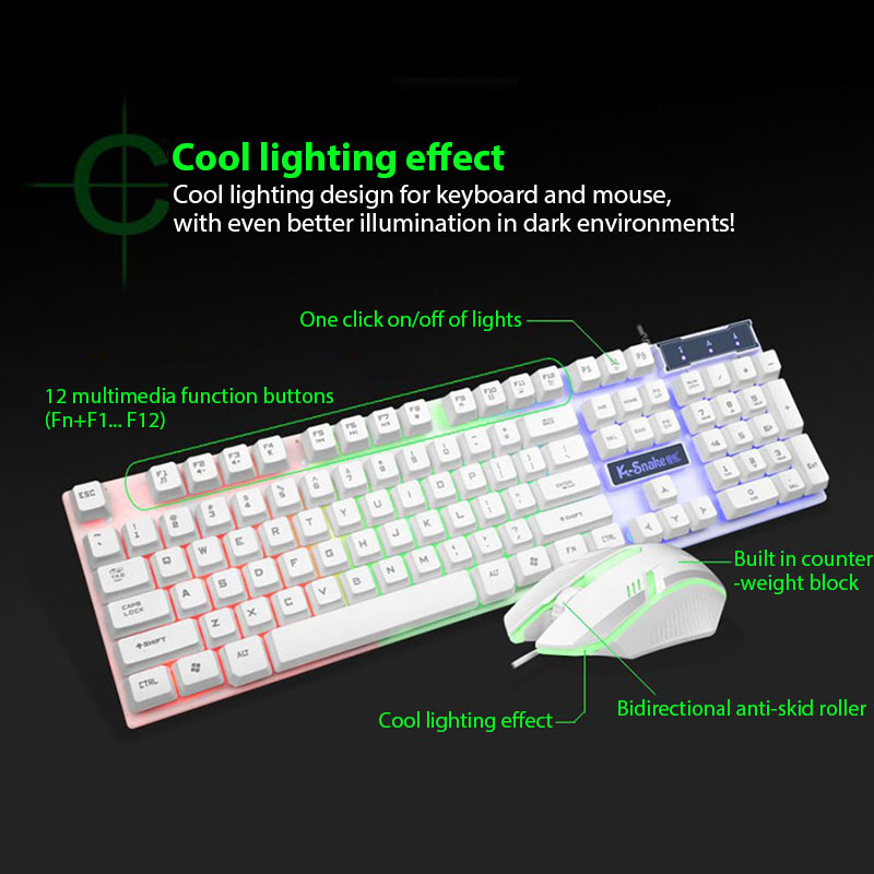 مجموعة لوحة مفاتيح وماوس KM320 - مراجعة Gaming Keyboard Mouse And Headset Combo وسعره