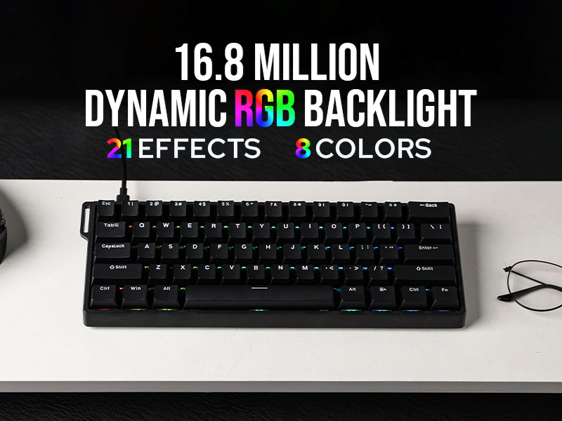 لوحة مفاتيح ميكانيكية مخصصة AU - مراجعة Gaming Keyboard Hall Effect Switches وسعره