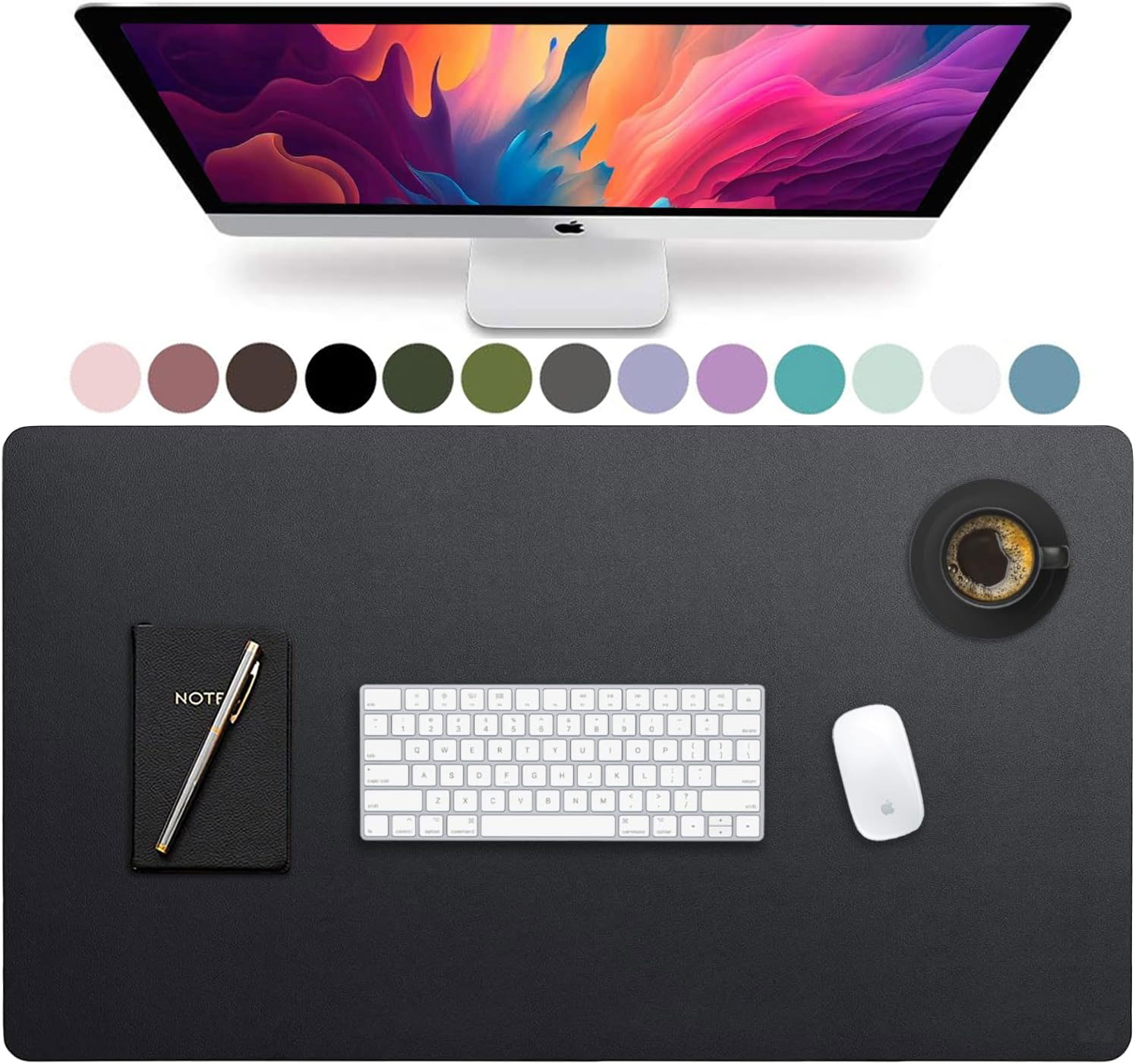 لوحة مكتب جلدية كبيرة الحجم، و - مراجعة Gaming Keyboard And Mouse Pad وسعره