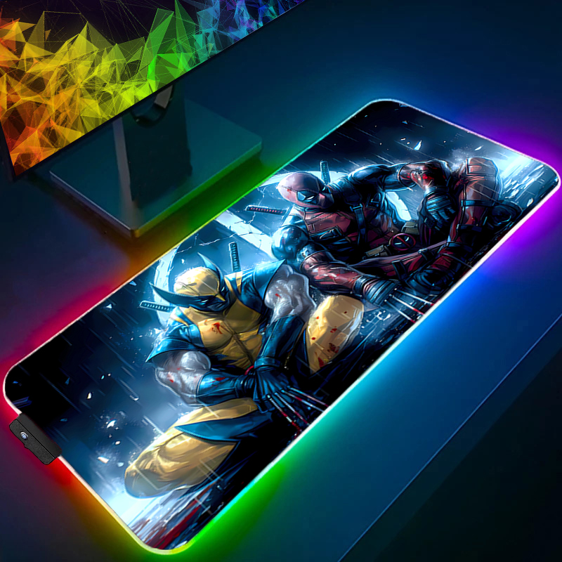 لوحة ماوس LED للألعاب بإضاءة خ - مراجعة Gaming Keyboard He وسعره