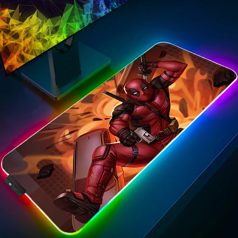 لوحة ماوس LED للألعاب بإضاءة خ - مراجعة Gaming Keyboard He وسعره