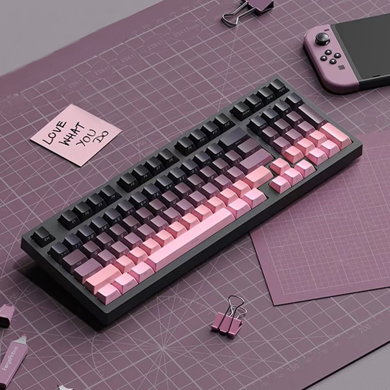 أغطية مفاتيح متدرجة الألوان مط - مراجعة Gaming Keyboard Typewriter وسعره