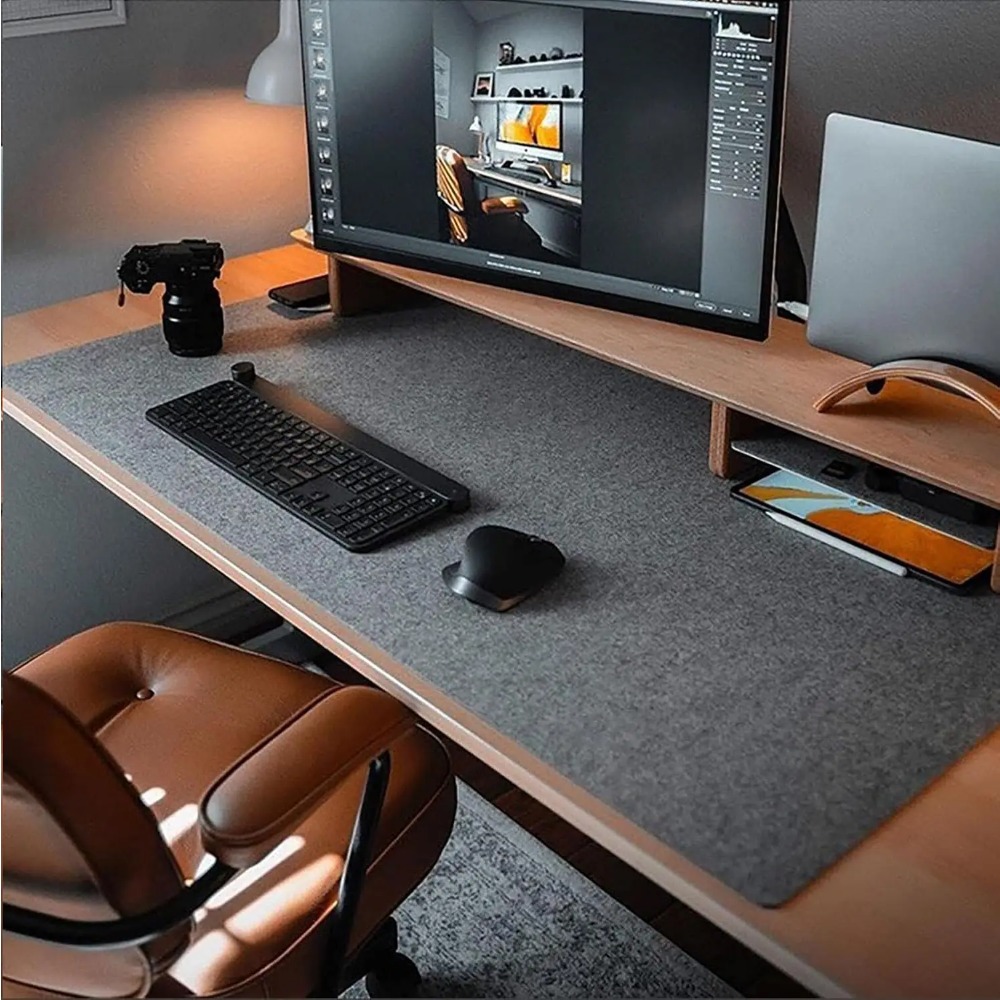 سجادة كمبيوتر مكتبية من اللباد - مراجعة Gaming Keyboard And Mouse Pad وسعره