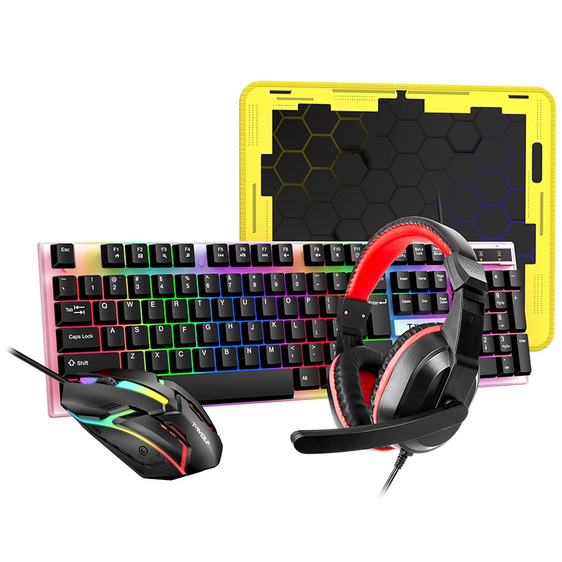 مجموعة ألعاب لوحة مفاتيح إسبان - مراجعة Gaming Keyboard Mouse And Headset Combo وسعره