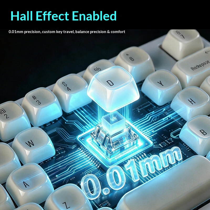 لوحة مفاتيح ألعاب Ajazz AK039  - مراجعة Gaming Keyboard Hall Effect Switches وسعره