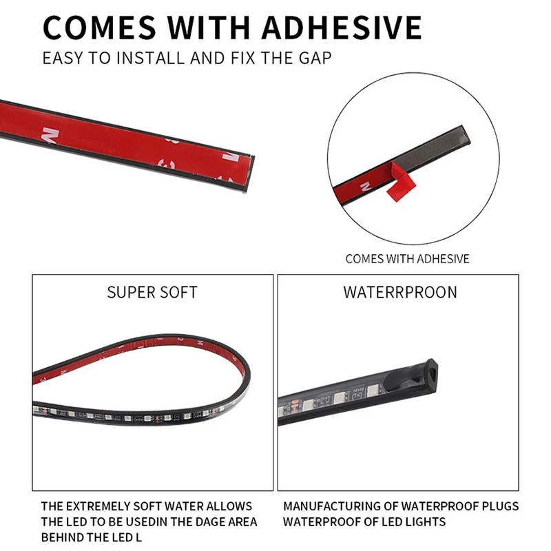 RGB مرنة مصباح ليد بار سيارة U - مراجعة Rgb Underglow Strip وسعره