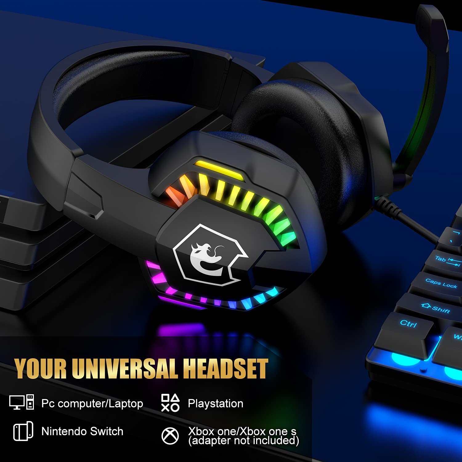 مجموعة ألعاب سلكية 4 في 1 من M - مراجعة Gaming Keyboard Mouse And Headset Combo وسعره