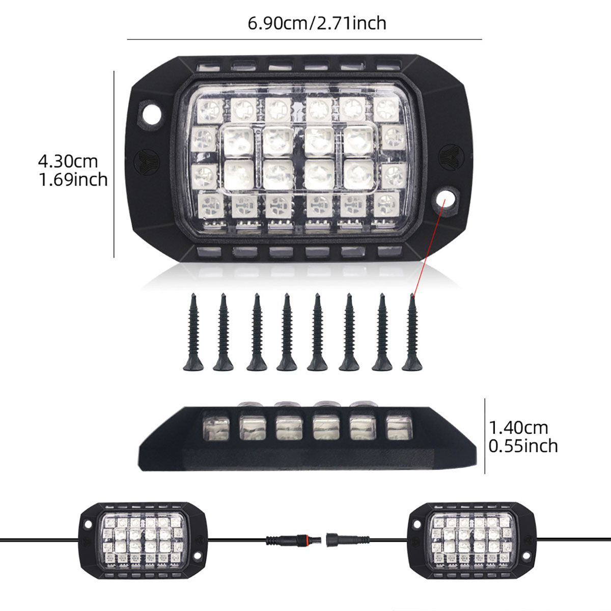 سيارة RGB LED الهيكل شرائط مصب - مراجعة Rgb Underglow Strip وسعره