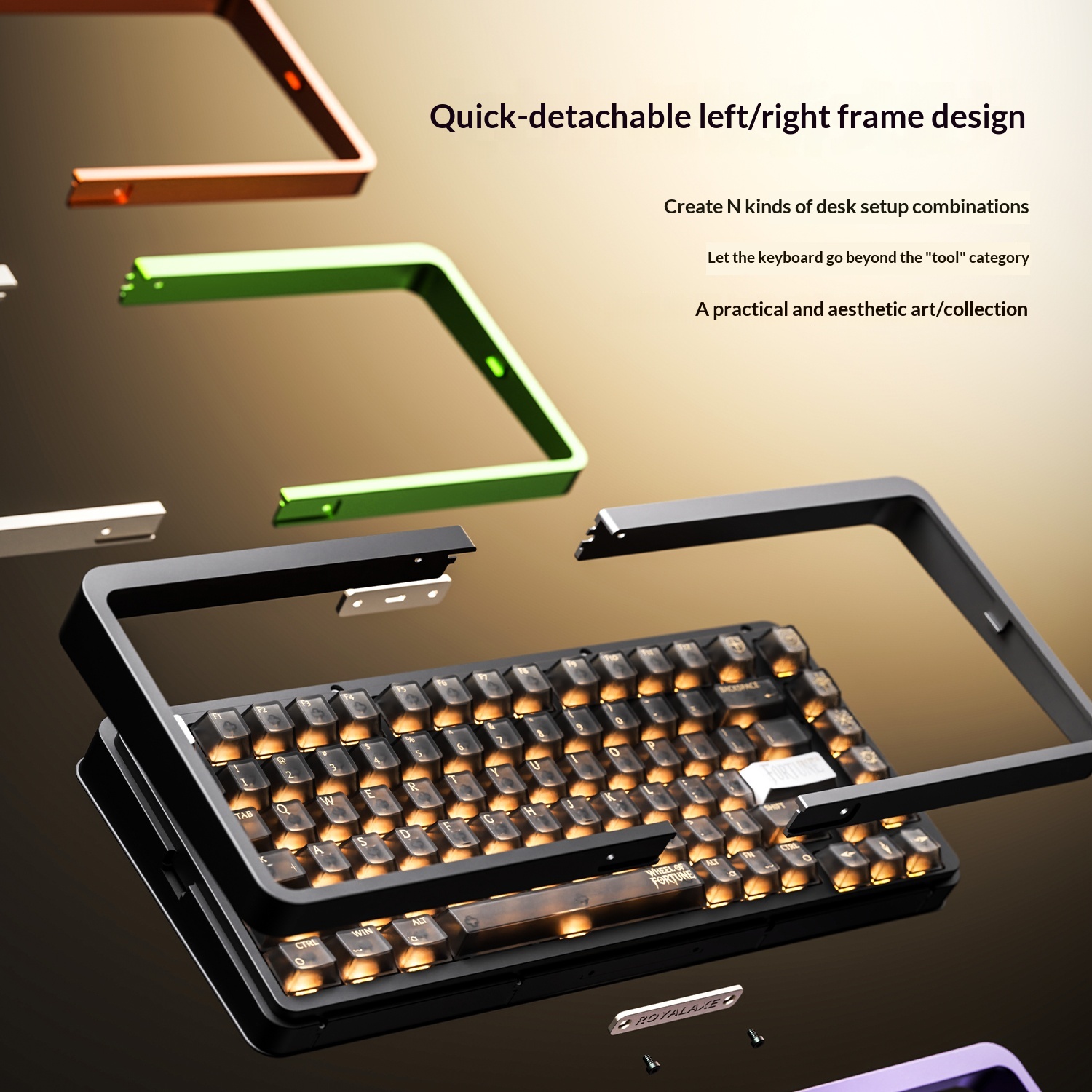 Royalaxe E75 HE غلاف من الألوم - مراجعة Gaming Keyboard Hall Effect Switches وسعره