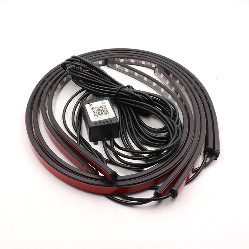 Niscarda 4 قطعة 12 فولت IP65 A - مراجعة Rgb Underglow Strip وسعره
